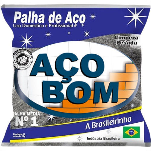 Palha De Aco Aco Bom No.1 - Kit C/20 Pecas