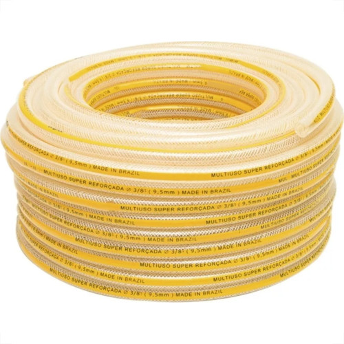 Mangueira Amarela Multiuso Ibira 3/8''X 3Mm - (7K) Super Max Trancada - 50M - 3304