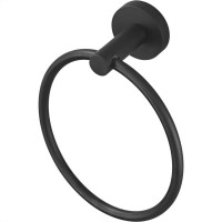 Acessorio Wc Hidrolar Faetto Porta Toalha Argola Preto Fosco - 10047