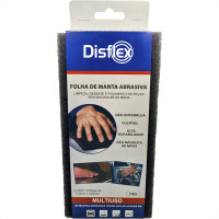 Folha Abrasiva Disflex Fina 225X110Mm Cinza - Pacote Com 3 Folhas - 39003