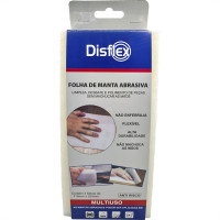 Folha Abrasiva Disflex Fina 225X110Mm Anti-Risco Branca - Pacote Com 3 Folhas - 39010