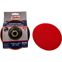 Disco Borracha Disflex Suporte Para Lixa Pluma 5''Preto - 30.001