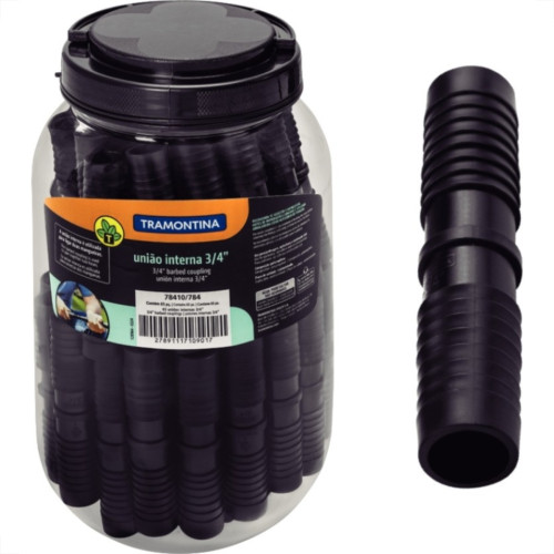 Conexao Preta Tramontina Uniao Interna 3/4'' Pote Com 65 Pecas - 78410784