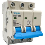 Disjuntor Elgin ''Din'' Tripolar Dz47-63S - 40A.