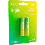 Pilha Elgin Alcalina Aaaa Cartela Com 2 Pecas