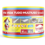 Fita Multiuso Brasilit Veda Tudo Aluminio 10Cm X 10M