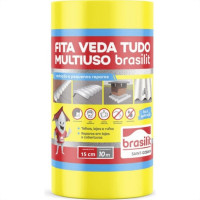 Fita Multiuso Brasilit Veda Tudo Aluminio 15Cm X 10M