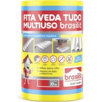 Fita Multiuso Brasilit Veda Tudo Aluminio 20Cm X 10M