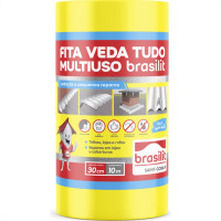 Fita Multiuso Brasilit Veda Tudo Aluminio 30Cm X 10M