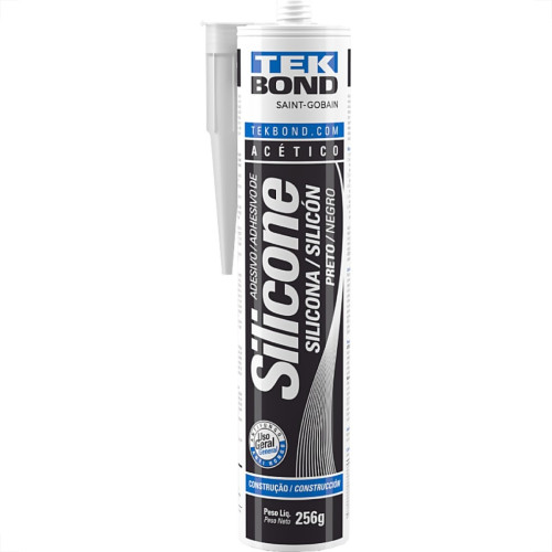 Silicone Acetico Tekbond 256Gr. Preto