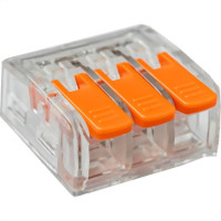 Conector Frontec Emenda 3 Polos - 4Mm - 32A. Pacote Com 50 Pecas - F32413/50