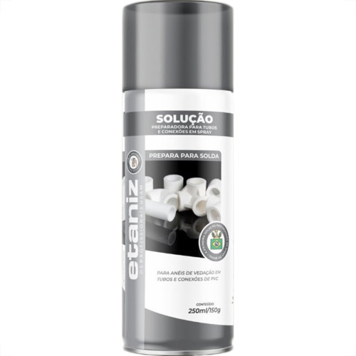 Solucao Preparadora Para Tubo Pvc Spray Etaniz 250Ml - 7272