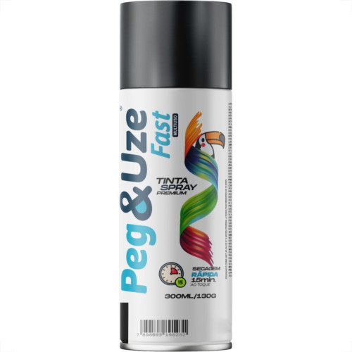 Spray Peg E Uze Fast Metalica Aluminio Para Rodas 300Ml/130G.
