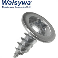 Parafuso Para Gesso Lentilha Drywall Philips Walsywa Ponta Agulha 4,2X13Mm - 363723 - Kit C/10 Centos
