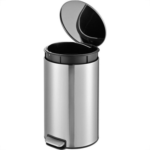 Lixeira Inox Com Pedal Slim Powermaid 3 Litros