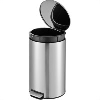 Lixeira Inox Com Pedal Slim Powermaid 12 Litros