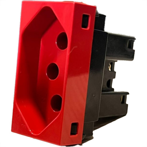 Modulo Dicompel Ritz 1 Tomada 20A. Vermelha - Rzv-2200/2