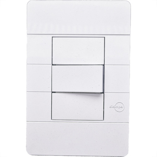 Conjunto Dicompel Ritz 1 Simples Horizontal Branco - Rzb-2000/2