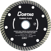 Disco Diamantado Cortag Turbo Flex 115Mm X 22,2Mm Para Esmerilhadeira - 61549