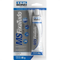 Cola Selante Tekbond Ms Fixa Tudo Cinza 80Gr Blister