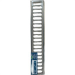 Grelha De Aco Inox Com Porta Grelha 10X 50Cm