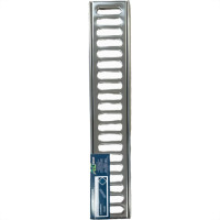 Grelha De Aco Inox Com Porta Grelha 10X 50Cm