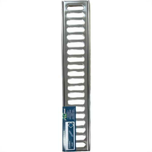 Grelha De Aco Inox Com Porta Grelha 10X 50Cm