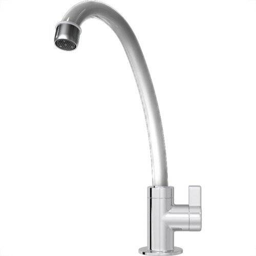 Torneira Bica Movel Pia Mesa Abs Zagonel Plus Metalizada - 1/4 De Volta