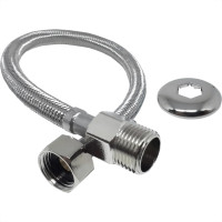 Engate Flexivel Malha Inox Alta Pressao Alpha 60Cm