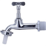 Torneira Jardim Metal Cromada Alpha 1130 Longa - 1/2'' E 3/4''