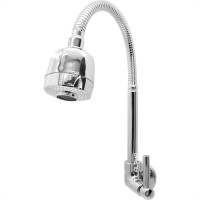 Torneira Bica Movel Pia Parede Metal Alpha 1168 - C-72 - 1/4 Volta Cromada Gourmet