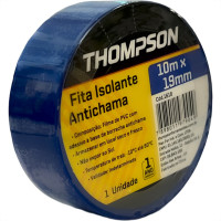 Fita Isolante Thompson 10M Azul - 1618 - Kit C/10 Pecas