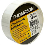 Fita Isolante Thompson 10M Branca - 1622 - Kit C/10 Pecas