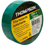 Fita Isolante Thompson 10M Verde - 1621 - Kit C/10 Pecas