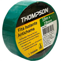 Fita Isolante Thompson 10M Verde - 1621 - Kit C/10 Pecas