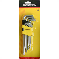 Chave Torx Thompson Tipo ''L'' Jogo Com 9 Pecas Longo - 1842