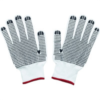 Luva Malha Trico Thompson Pigmentada Branca - 1764 - Kit C/12 Pecas