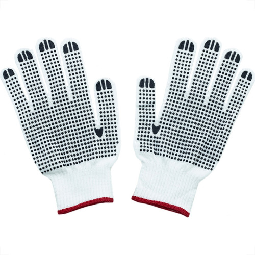 Luva Malha Trico Thompson Pigmentada Branca - 1764 - Kit C/12 Pecas