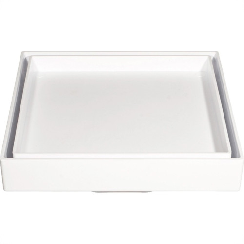 Ralo Invisivel Ss Lares 10X10Cm Branco