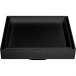 Ralo Invisivel Ss Lares 10X10Cm Preto