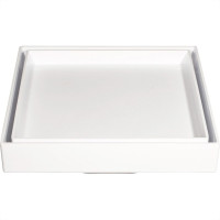 Ralo Invisivel Ss Lares 15X15Cm Branco