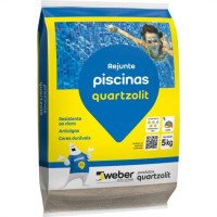Rejunte Piscina Quartzolit Azul Celeste 5Kg - Kit C/6 Pacotes Rejunte Piscina Quartzolit Azul Celeste 5Kg - Kit C/6 Pacotes