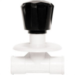 Registro Pressao Plastico Paulina Rosca 3/4'' Branco - Kit C/12 Pecas