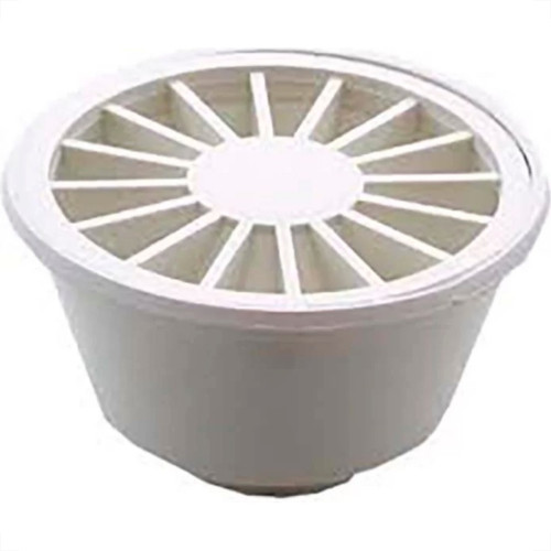 Ralo Sifonado Luconi Redondo Branco - Kit C/6 Pecas