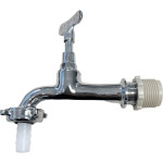 Torneira Jardim Metal Cromada Bognar 1130 Longa - 1/2'' E 3/4''