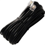 Extensao Fone-Fax Interneed Plug Plug - 3M Cartela Preta - Kit C/10 Pecas