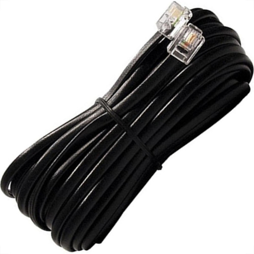 Extensao Fone-Fax Interneed Plug Plug - 3M Cartela Preta - Kit C/10 Pecas