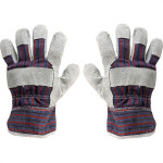 Luva De Raspa Brasfort Com Tecido Cano Curto - Kit C/12 Pares
