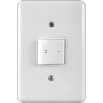 Conjunto Ilumi Stylus Branco Com Placa 1 Bipolar 10A. - 2031