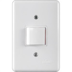 Conjunto Ilumi Stylus Branco Com Placa 1 Intermediario 10A. - 2032